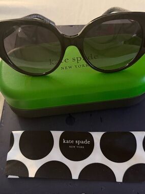 kate spade Black Patterned "Hello Sunshine" Sunglasses Arm